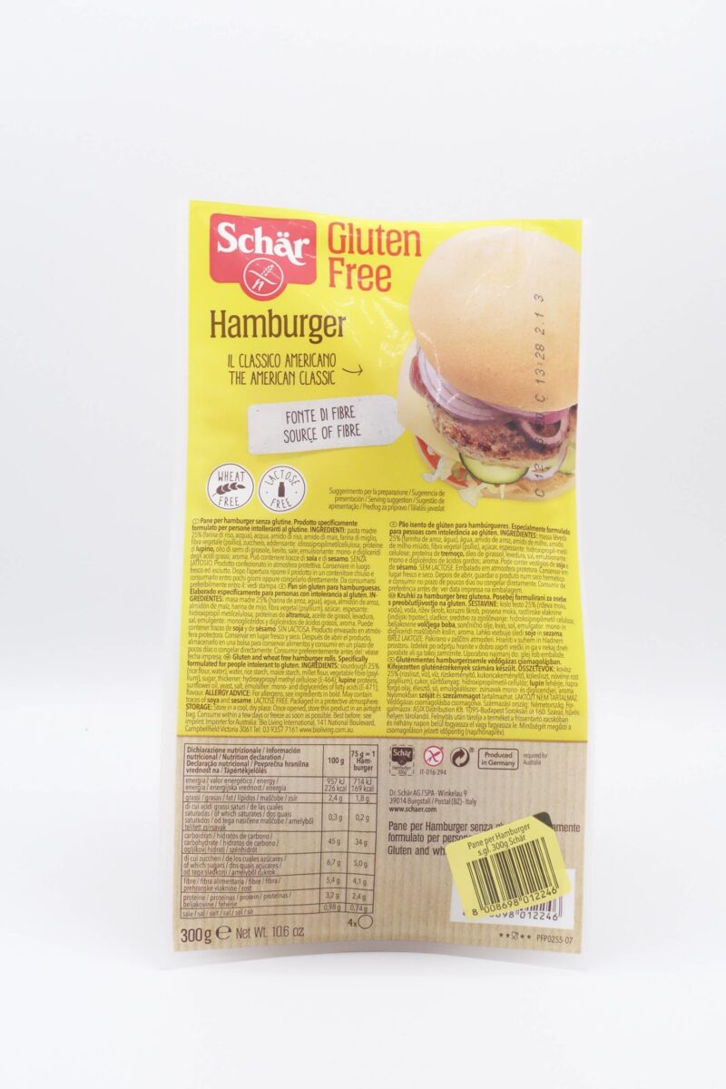 Hamburger Senza Glutine 300 gr. Schar