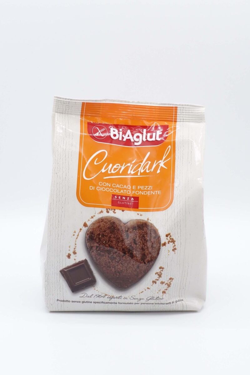 Cuoridark con cioccolato fondente gr.200 Biaglut