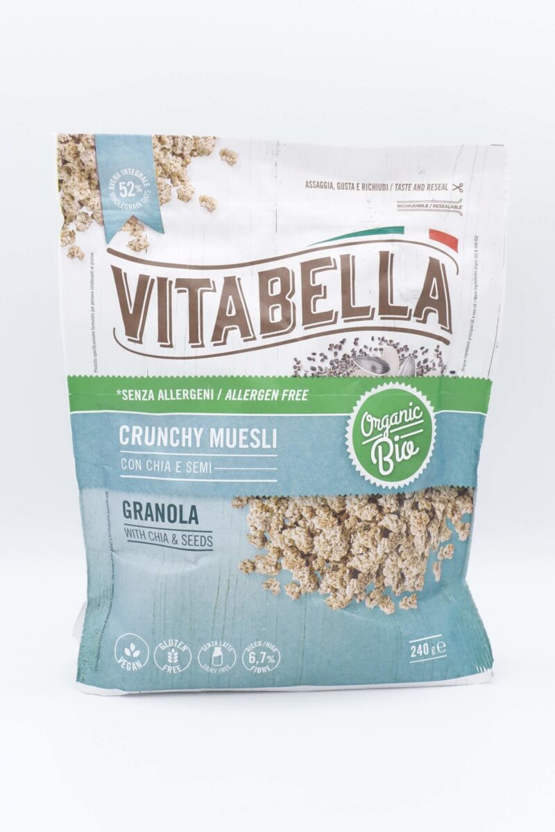 Crunchy Muesli con Chia e Semi Vega Bio 240g Vitabella