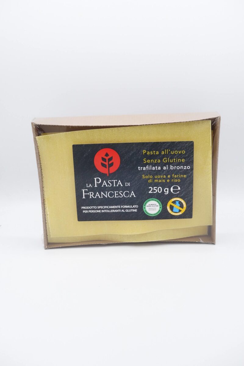 Fogli di Pasta all'Uovo per Lasagna gr.250 La Pasta di Francesca