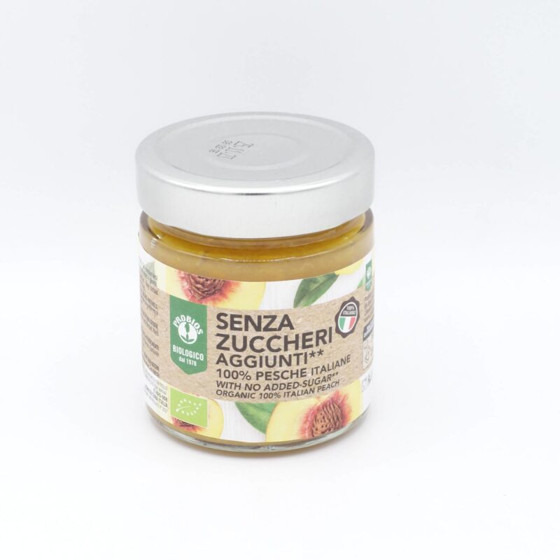 Marmellata 100% Pesche senza zuccheri italiane Probios