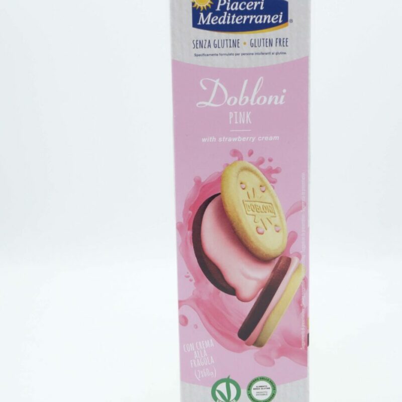 Dobloni Pink con crema alla fragole 120 gr. Piaceri Mediterranei