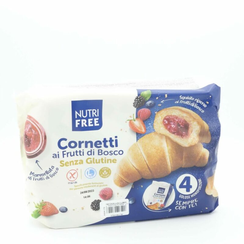 Cornetti ai Frutti di Bosco 4x gr. 60 Senza Lattosio NutriFree