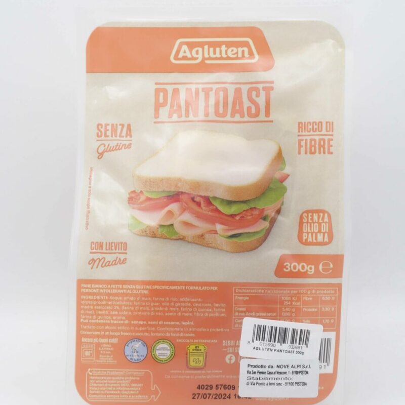 Pantoast con lievito madre gr. 300 Agluten