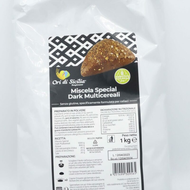 Miscela Special Dark Multicereali 1 Kg. Ori di Sicilia