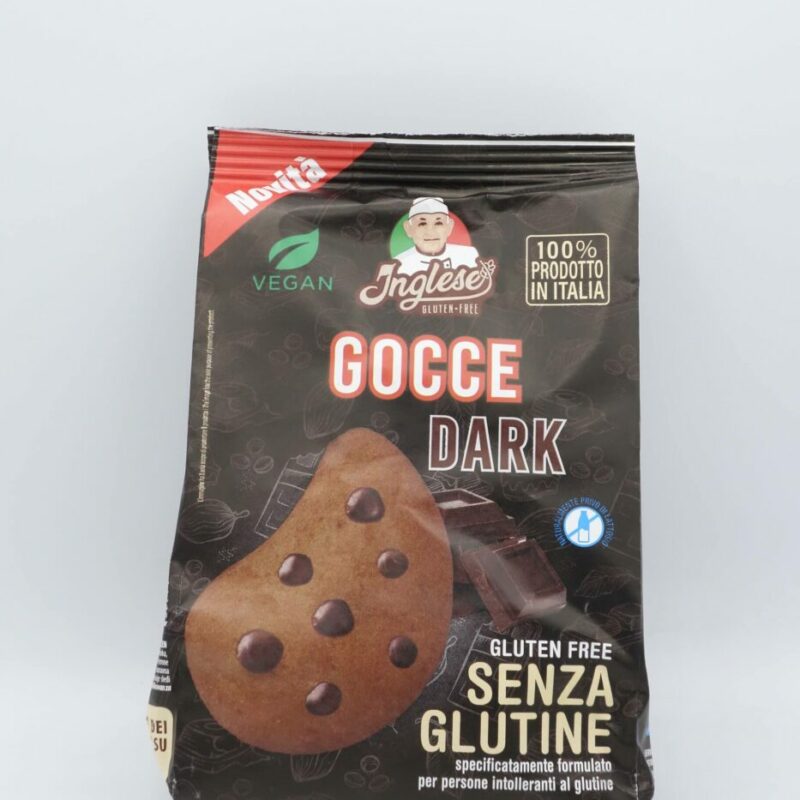 Biscotti Gocce Dark gr 200 Vegan Inglese