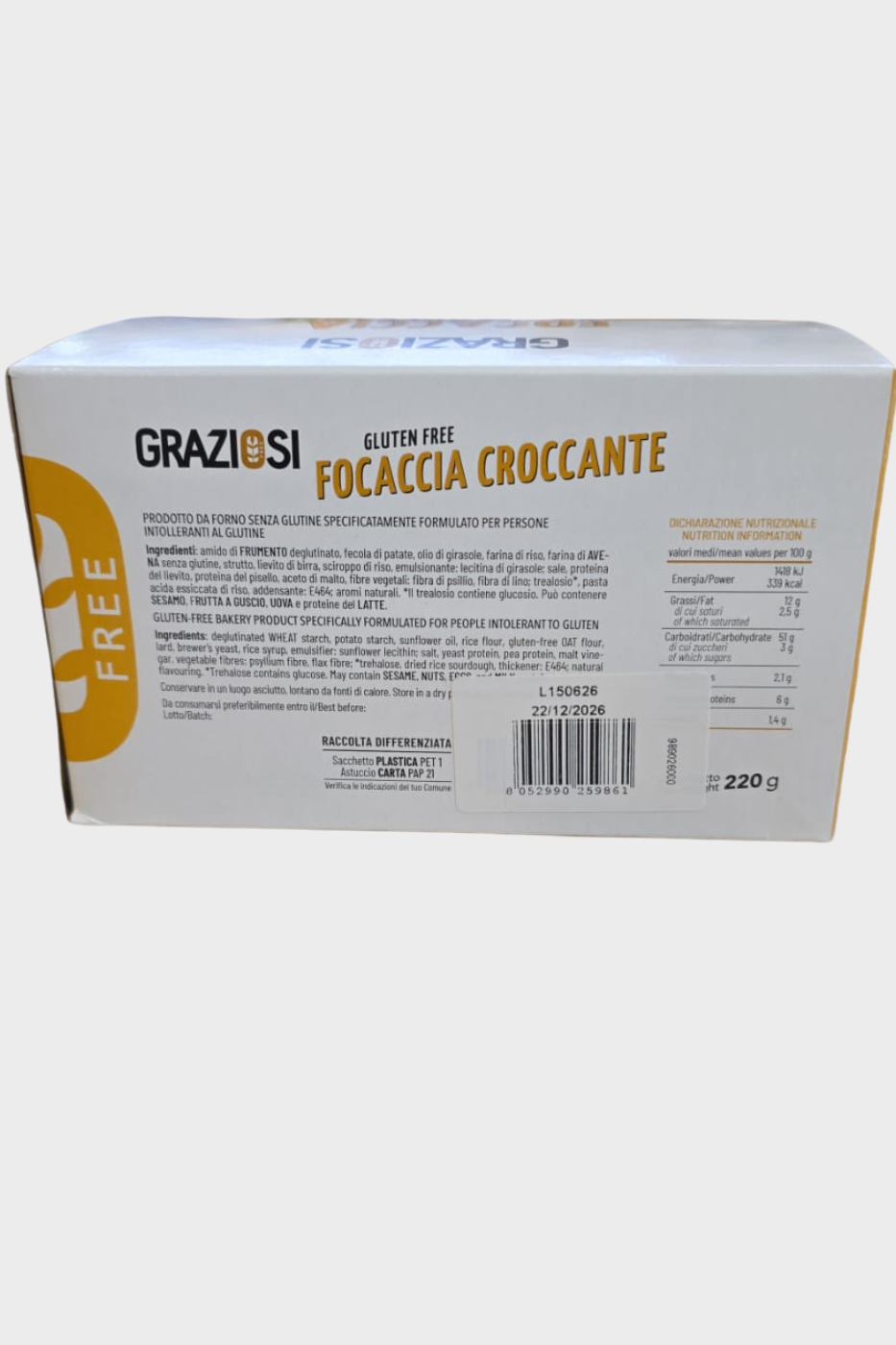 focaccia graziosi