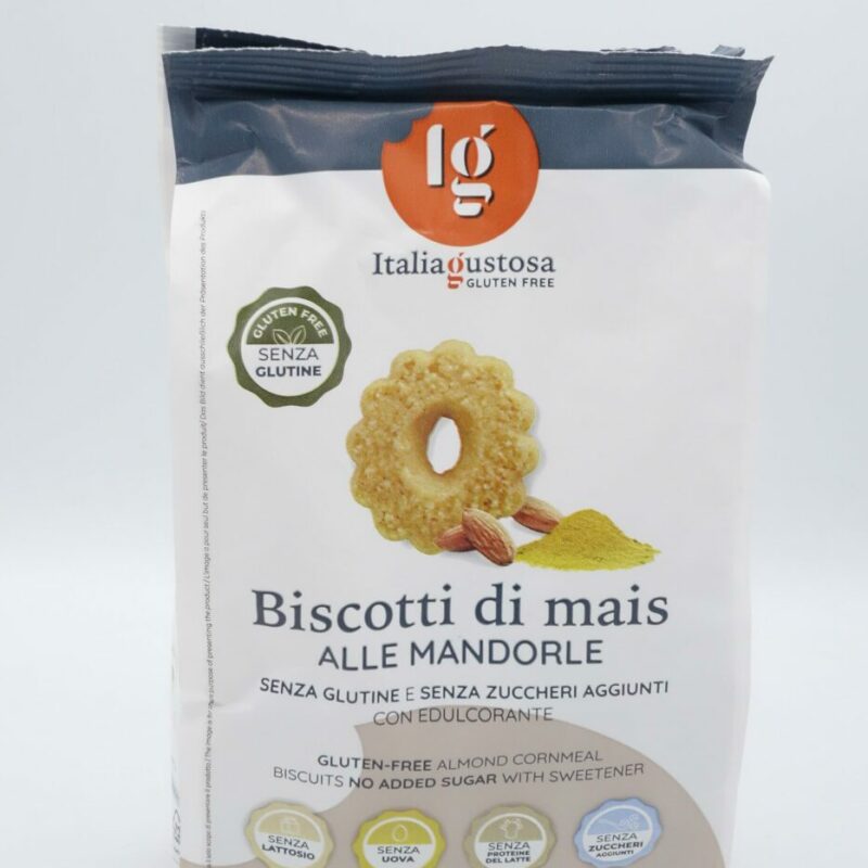 Biscotti di Mais alle Mandorle senza Zuccheri Aggiunti gr. 200 IG Italia Gustosa
