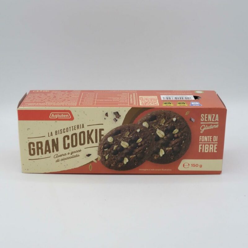Gran Cookie Biscotto Avena e Gocce di Cioccolato gr. 150 Agluten