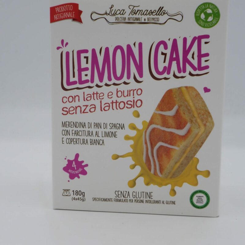 Lemon Cake senza lattosio 4x45gr Luca Tomasello