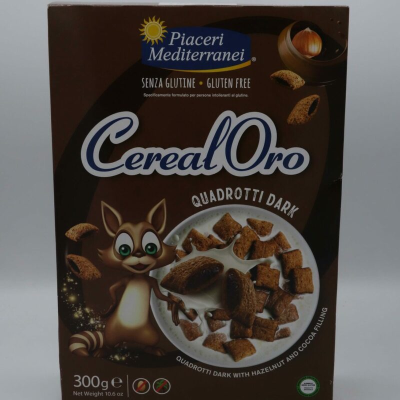 Quadrotti Dark gr 300 Cereal Oro  Piaceri Mediterranei