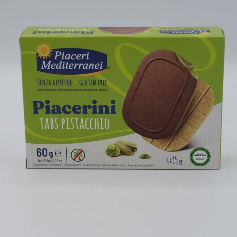 Piacerini Tabs Pistacchio 4x 15 Gr Piaceri Mediterranei