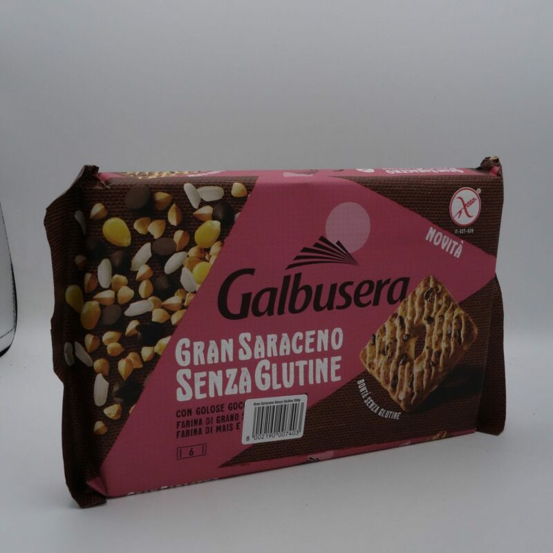 Biscotti Grano Saraceno con gocce di cioccolato 6x 43 gr Galbusera