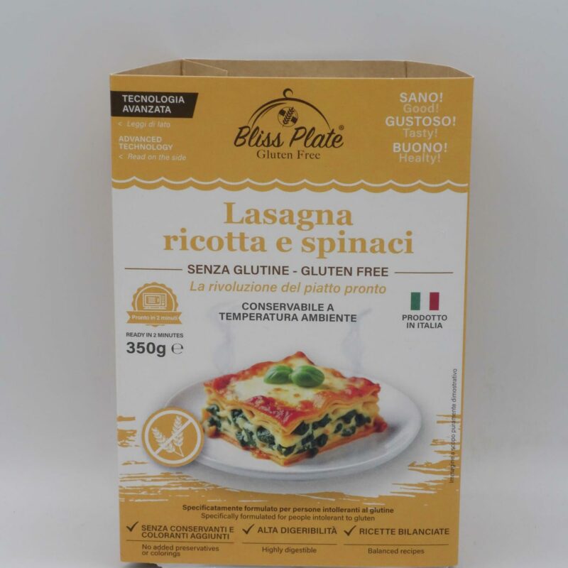 Lasagna Ricotta e Spinaci gr 350 Bliss Plate