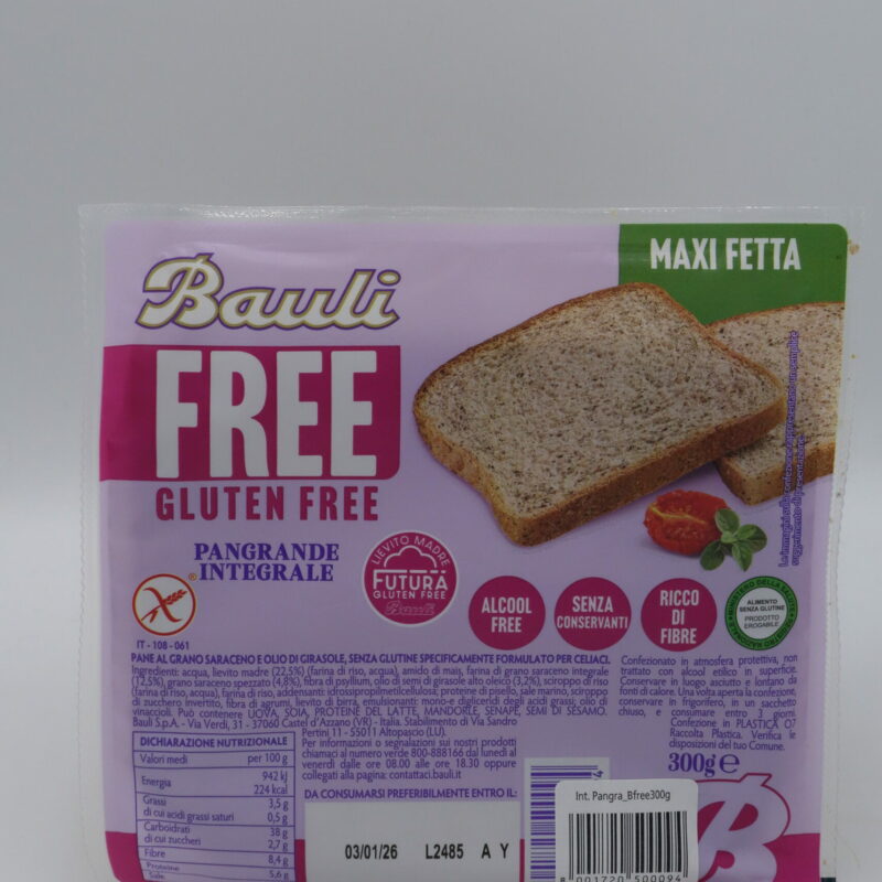 PanGrande Integrale con Lievito Madre gr. 300 BAULI FREE