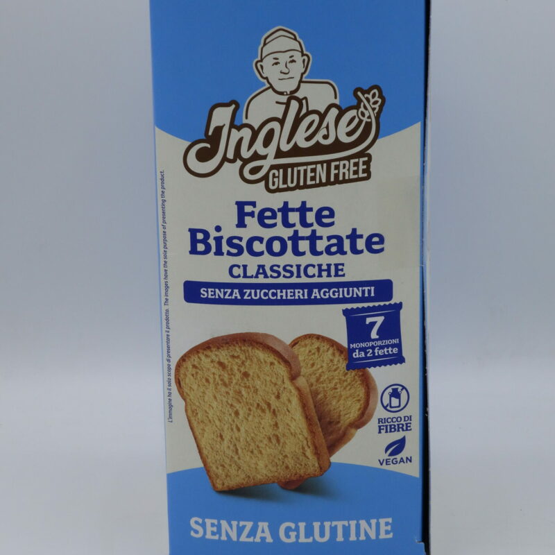 Fette Biscottate Classiche Senza Zuccheri aggiunti 200 gr Inglese
