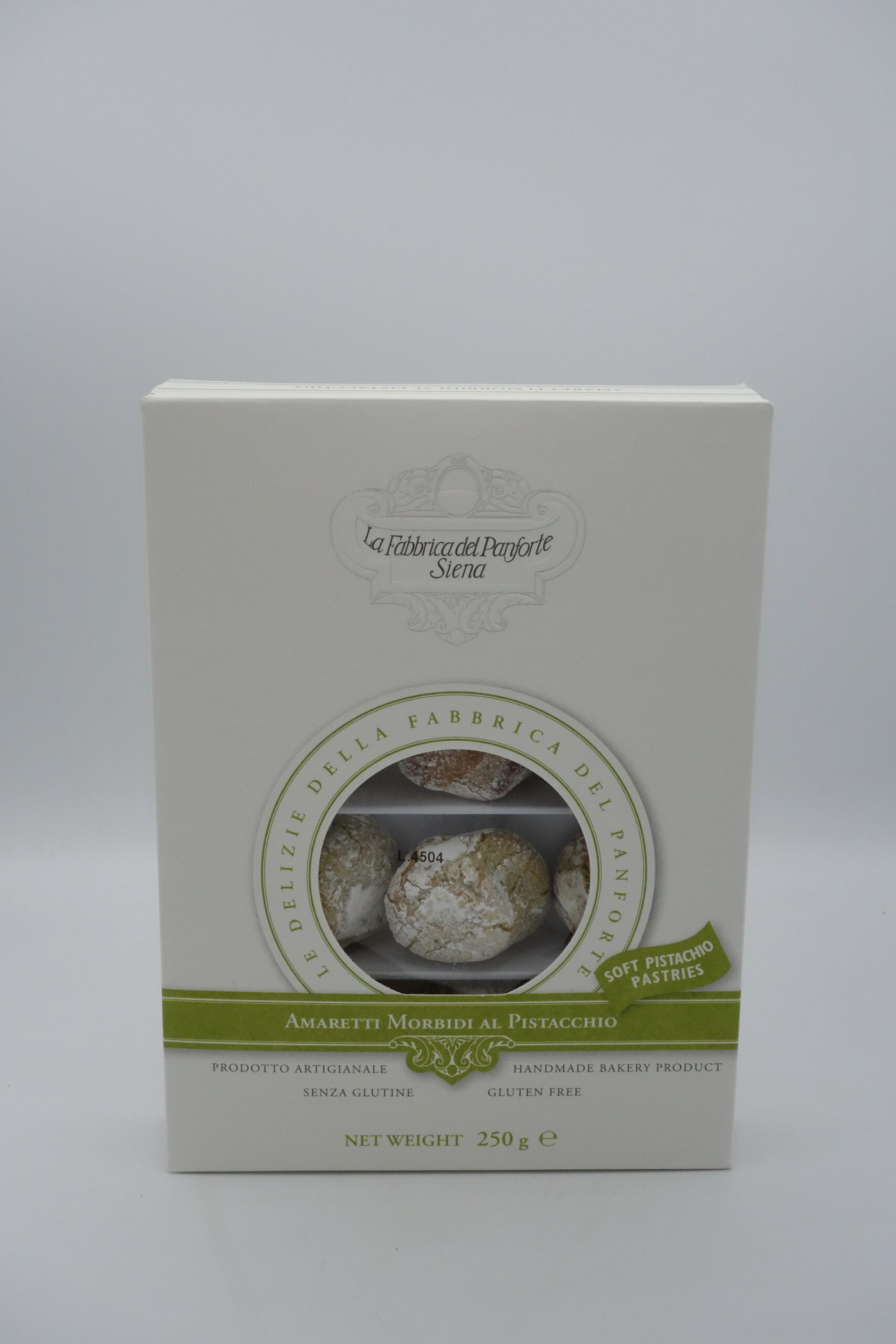 Amaretti Morbidi al Pistacchio gr 250 La Fabbrica Del Panforte Siena Amaretti Morbidi al Pistacchio gr 250 La Fabbrica Del Panforte Siena