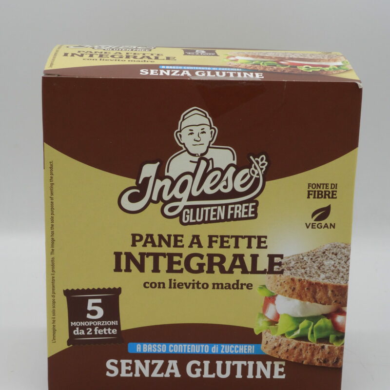 Pane a Fette Integrale Monoporzione Vegan gr225 Inglese