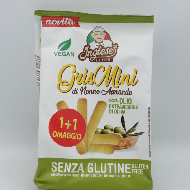 GrisMini Grissini al Rosmarino gr. 60 Inglese Offerta 1+1