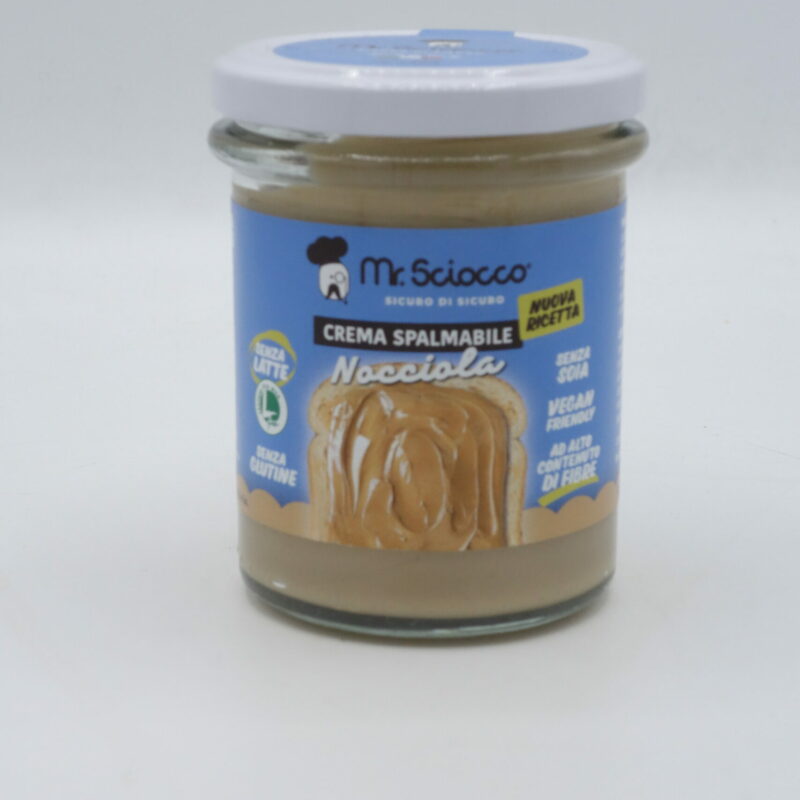 Crema Spalmabile SENZA LATTE VEGANA alla Nocciola gr. 200 Mr. Sciocco