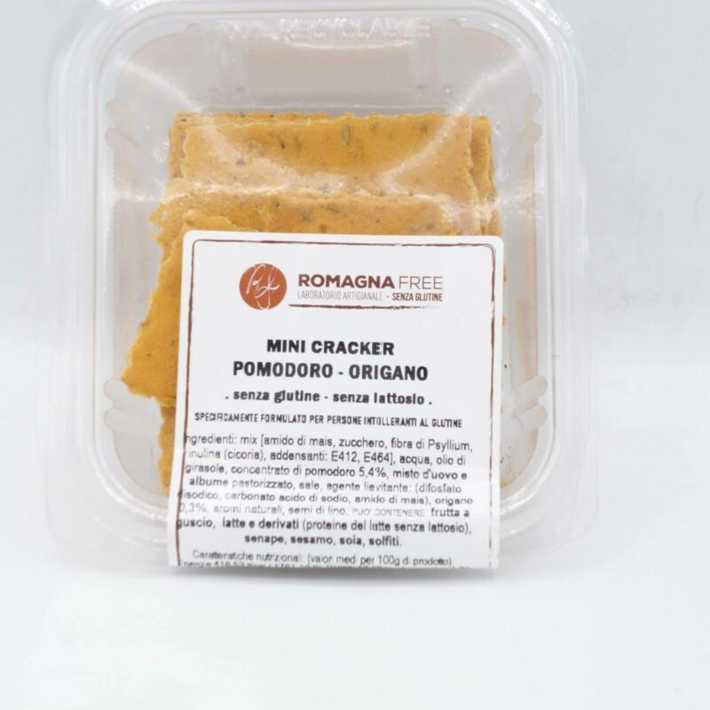 MINI CRAKERS POMODORO ORIGANO GR.80 ROMAGNA FREE