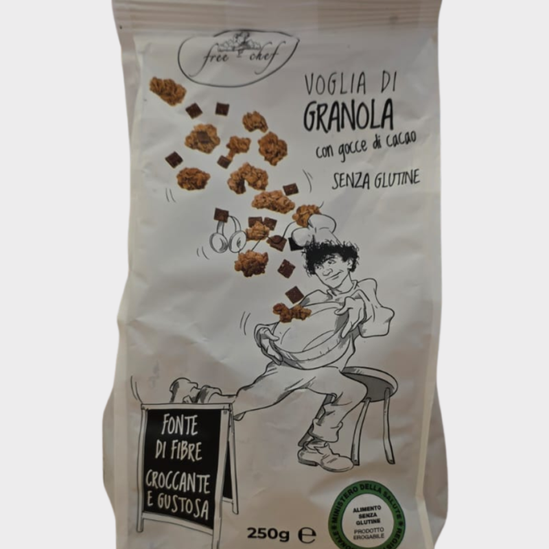 Granola con Gocce di Cioccolato Free Chef 250g