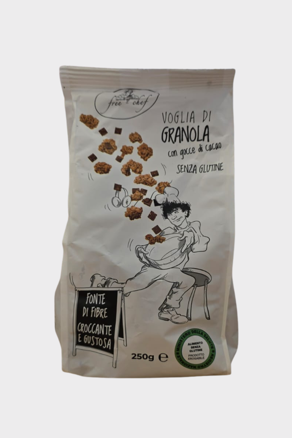 Granola con Gocce di Cioccolato Free Chef 250g